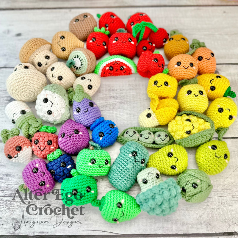 Frugt og Grøntsager - 33 forskellige (The Fruity Bunch)