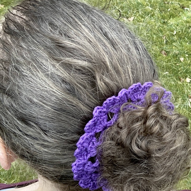 3 hæklede scrunchies