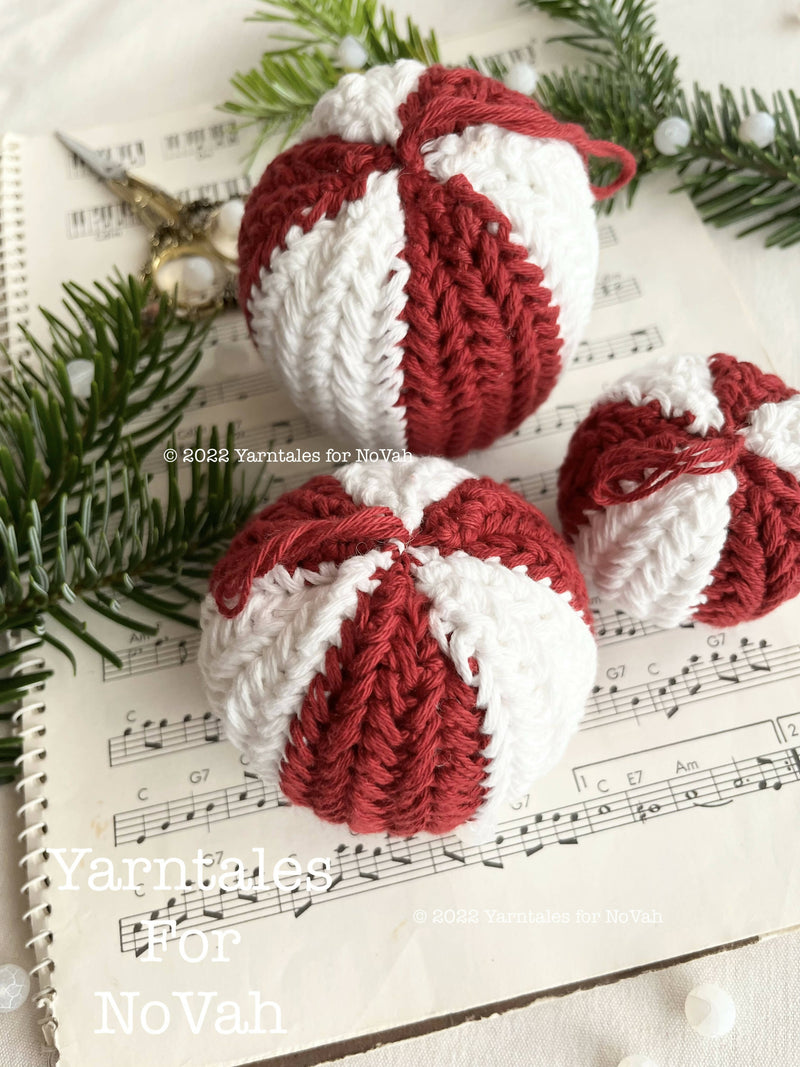 Swirly Bauble No. 7 - Hæklede julekugler
