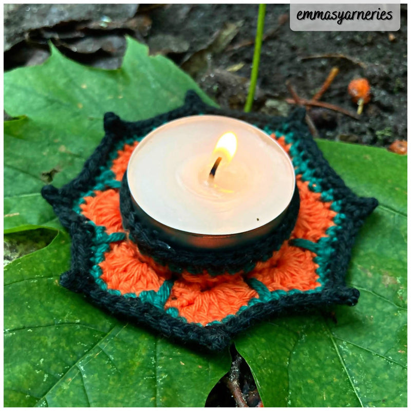 African Flower fyrfadsholder