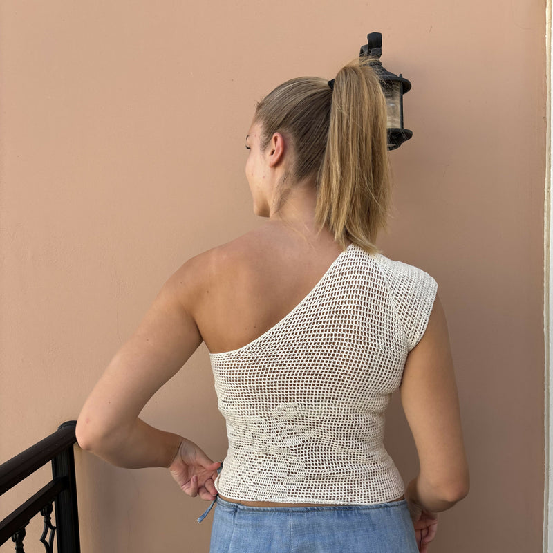 Sille one shoulder top